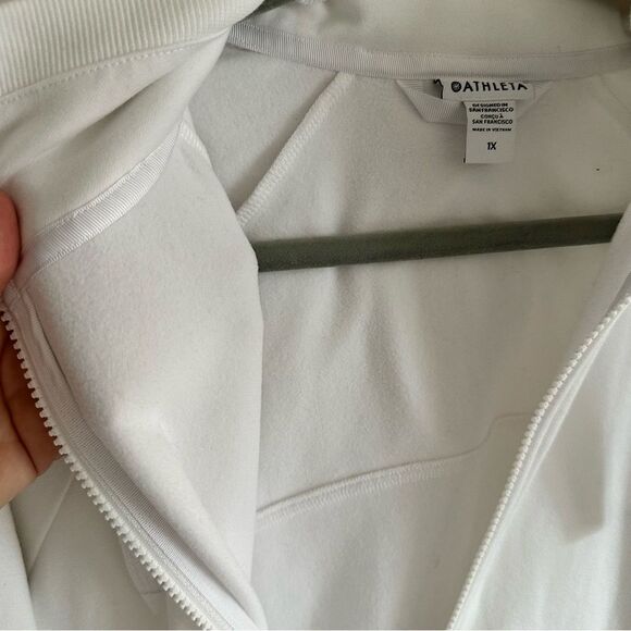 Athleta Women’s Triumph Hoodie White Size 1X - Picture 8 of 12